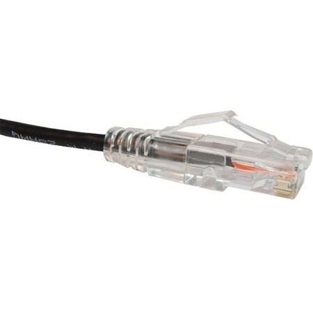 Unc Group Clearfit Slim Cat6 28Awg Patch Cable, Snagless, Black, 1 Foot, High CS6-01F-BLK